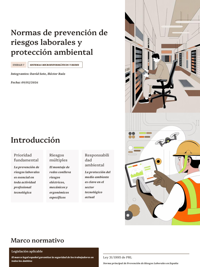 Normas de Prevencion de Riesgos Laborales y Proteccion Ambiental | PDF ...