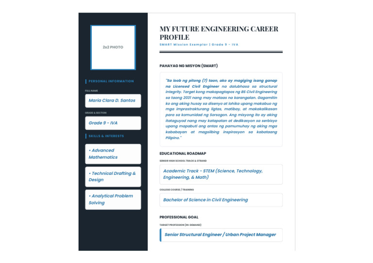 Career Planning Profile | PDF