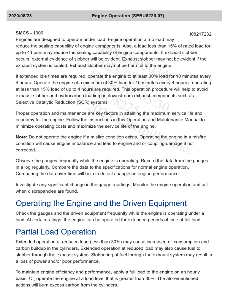Partial Load Operation | PDF | Engines | Marine Propulsion