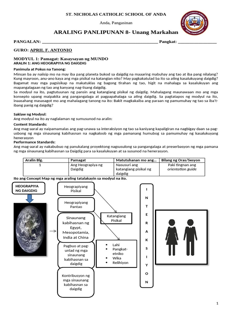 Sncsa Module in Ap8 Final | PDF