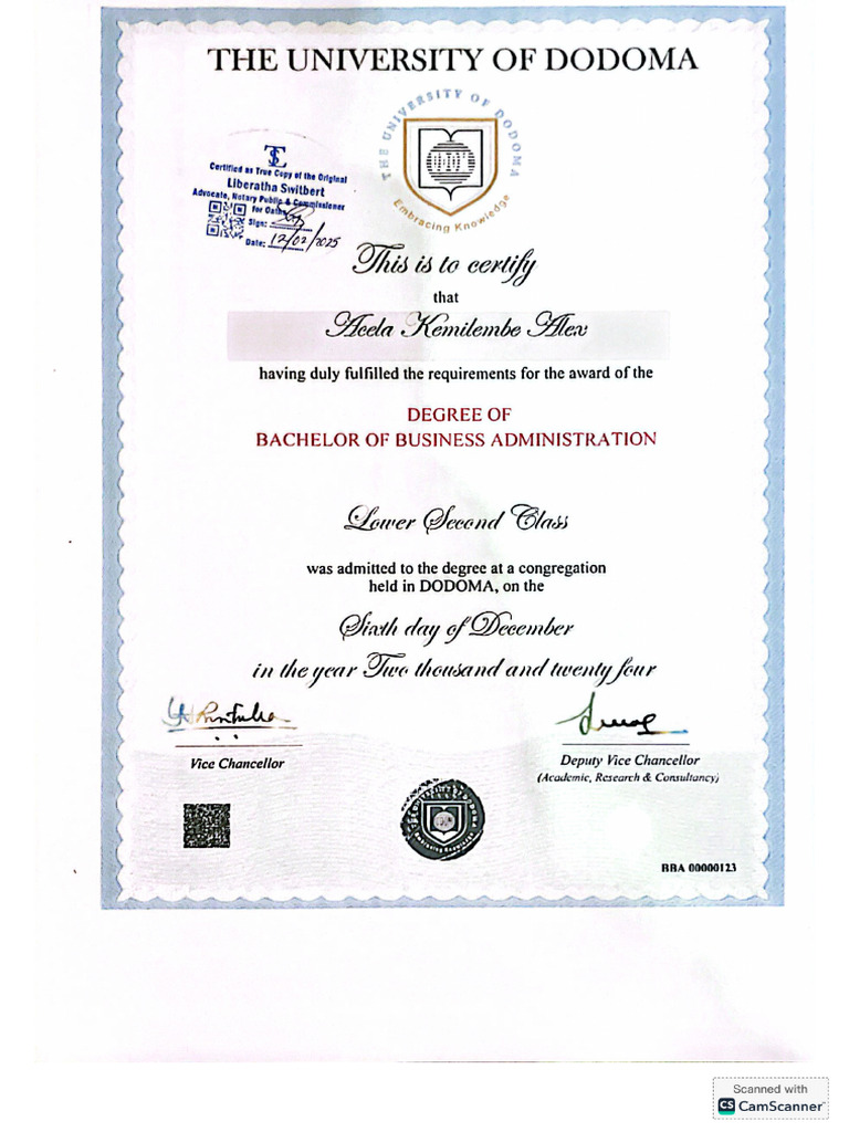 University Certificate | PDF