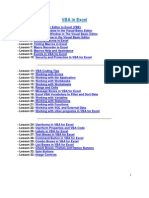 VBA in Excel