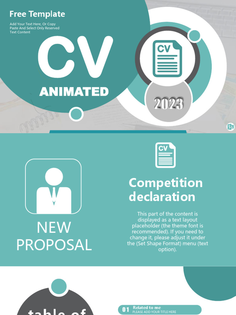 Animated Resume Template | PDF | Page Layout | Writing