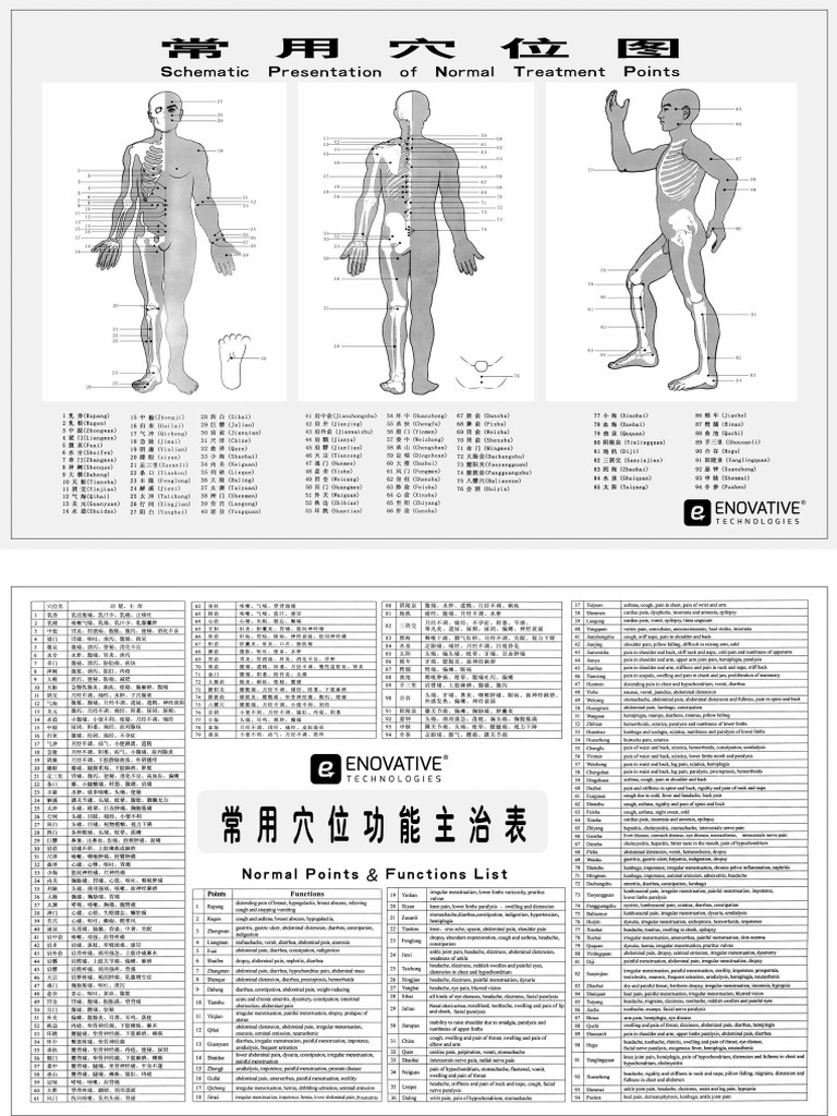 Chinese Acupuncture Chart Trigger Points | PDF