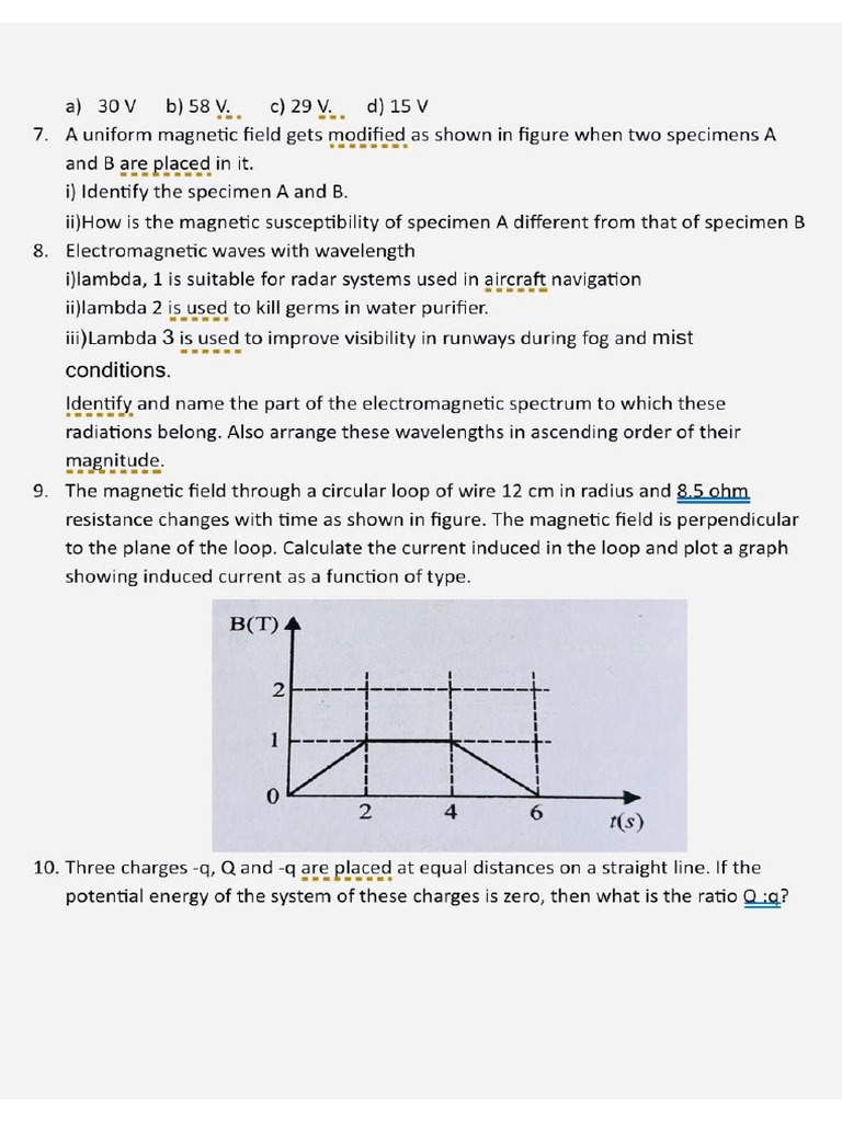 Phy Worksheet 1 | PDF