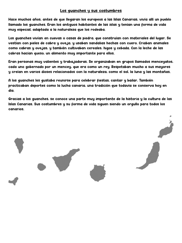 Los Guanches y Sus Costumbres | PDF