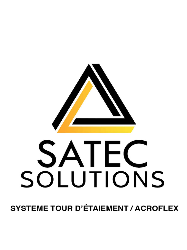 Documentation - Gamme Acroflex - Satec Solutions | PDF | Ingénierie ...
