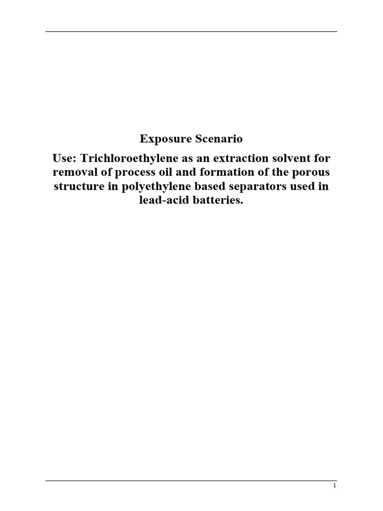 AFA006-01 TCE Chemical Safety Report - CSR - Sections 9-10 Public | PDF ...