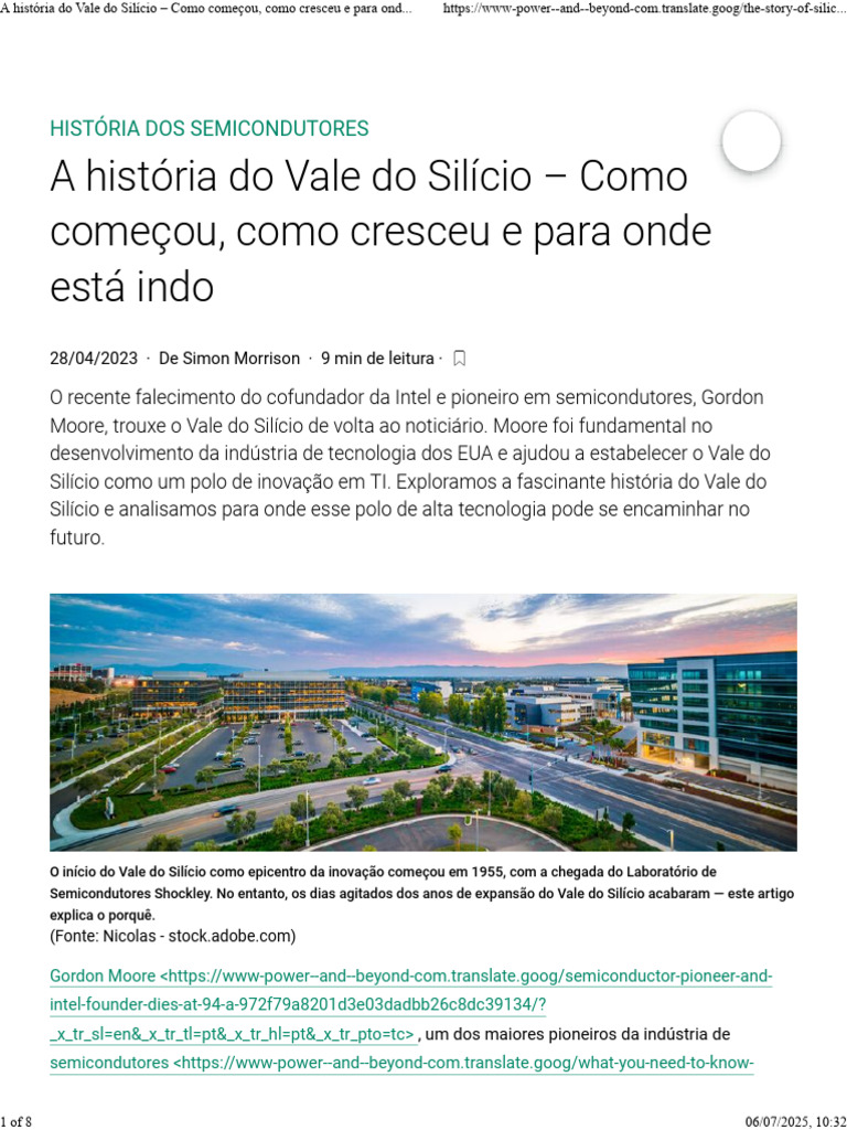 A História Do Vale Do Silício - Como Começou, Como Cresceu e para Onde ...