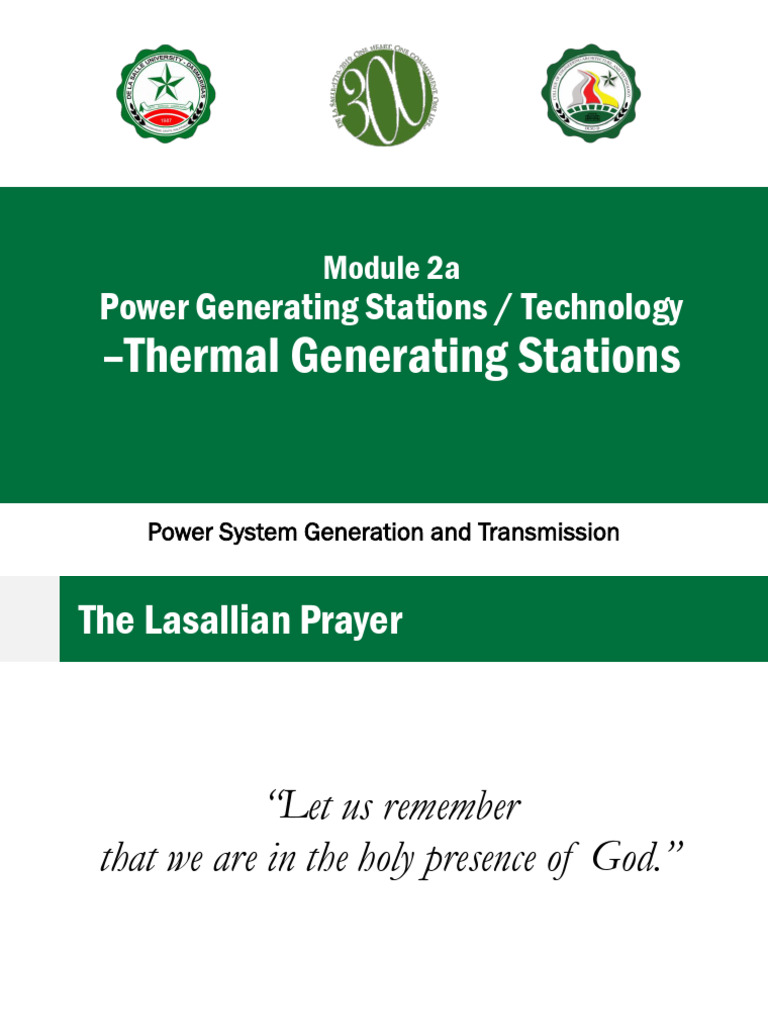 Module 2 - Thermal Generating Station | PDF | Power Station | Coal