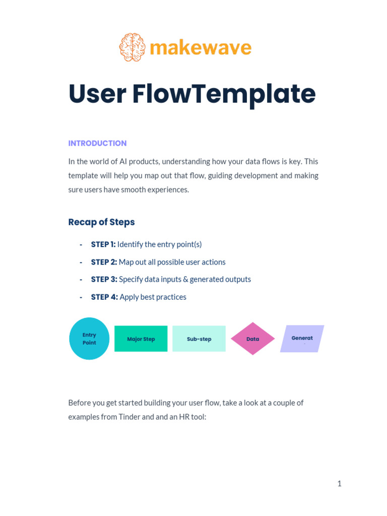 AI User Flow Template | PDF
