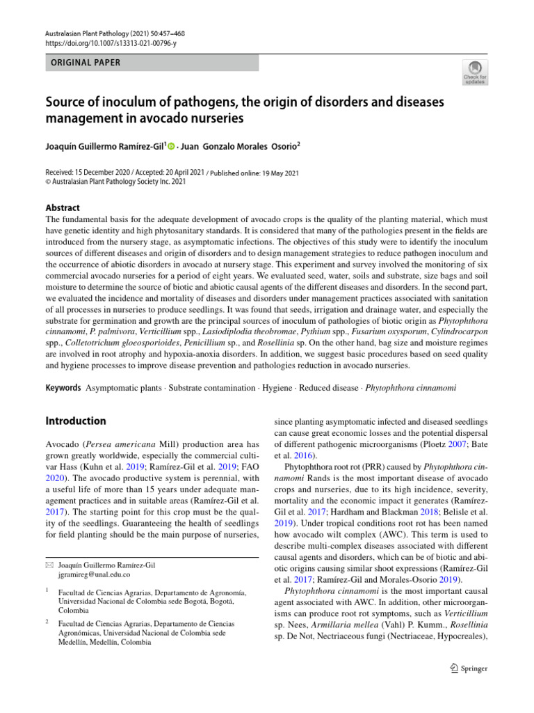 Source of Inoculum of Pathogens, The Origin of Disorders and Diseases ...