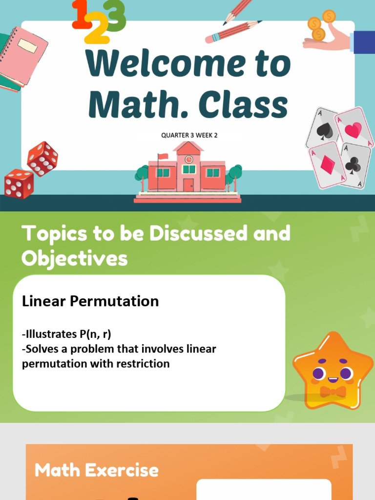 Q3-week2-Linear PERMUTATION | PDF | Combinatorics | Mathematics