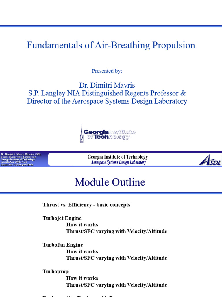 11 - FWD 1 - Review of Fundamentals of Propulsion | PDF | Jet Engine ...