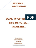 Quality of Work Life in Hotel Industry