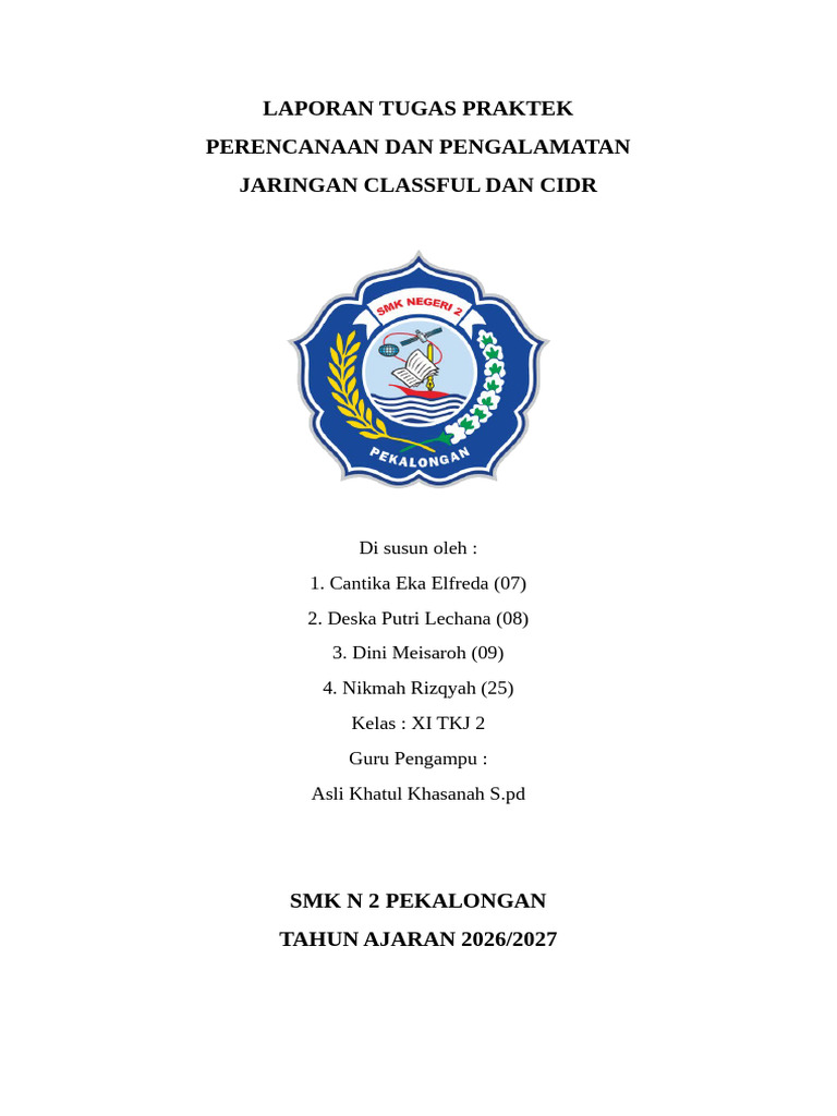 Laporan Tugas Praktek CDDN 11 TKJ 2 | PDF