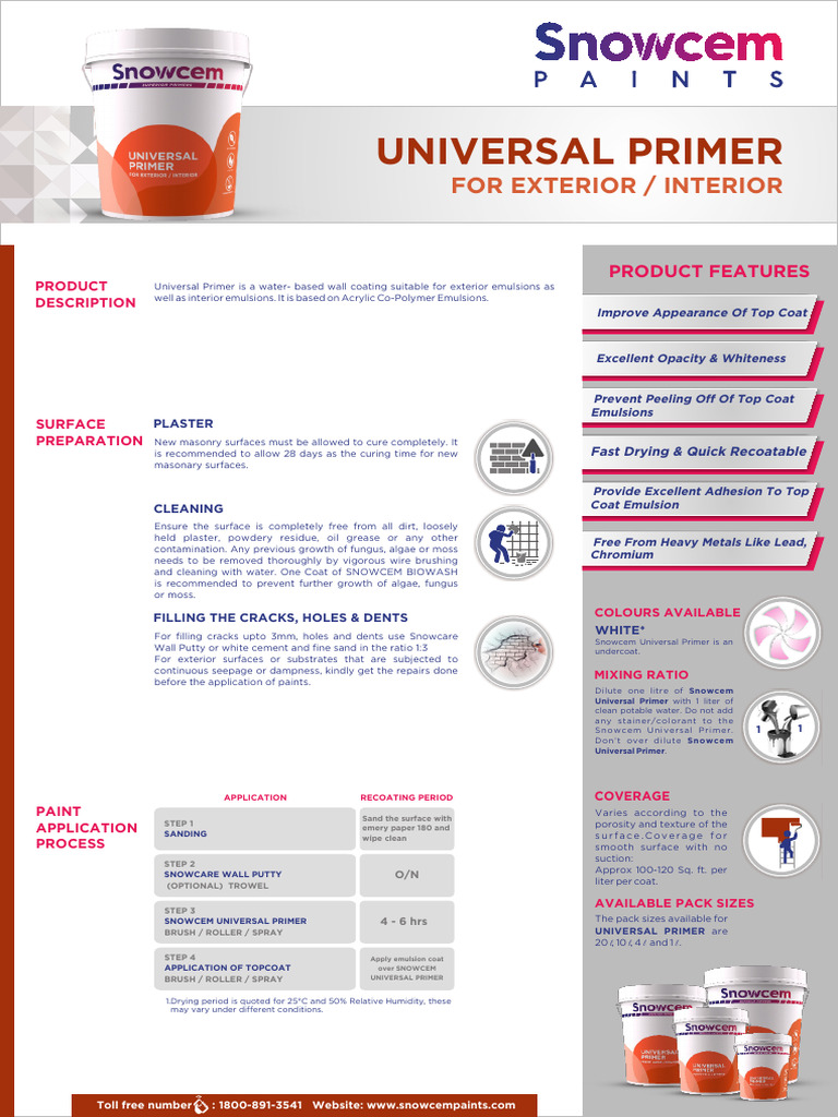 Hello Universal Primer | PDF | Paint | Volatile Organic Compound