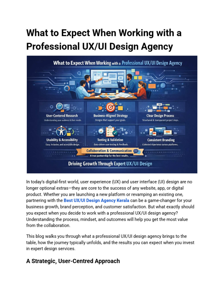 What To Expect When Working With A Professional UX - UI Design Agency ...