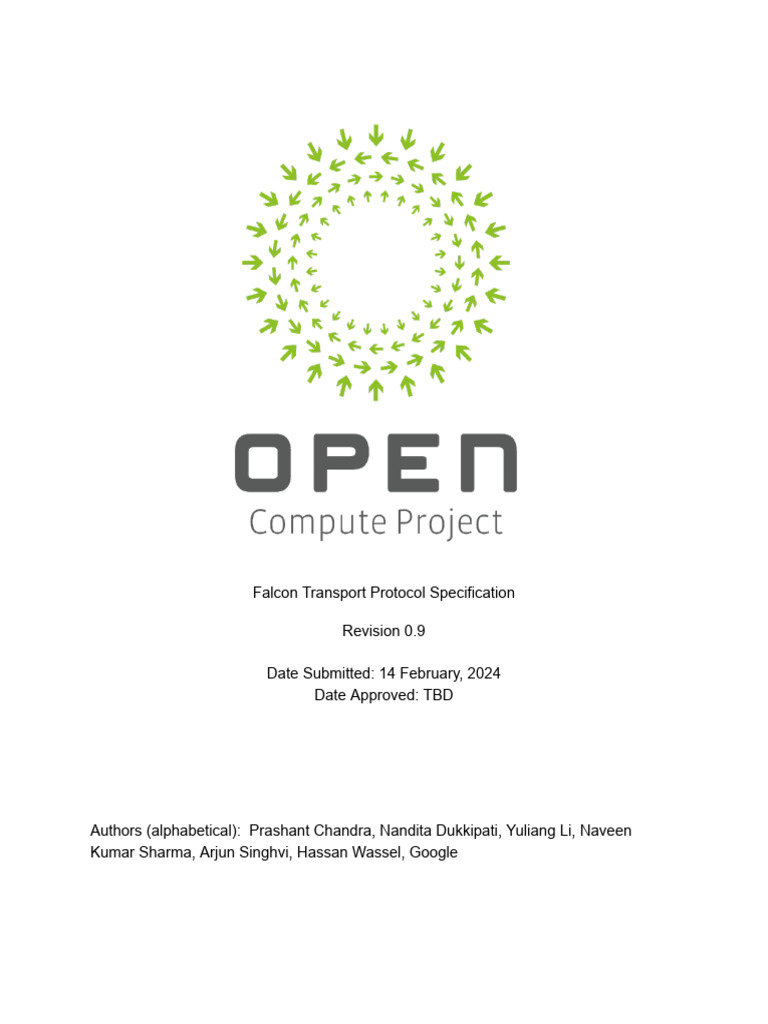 OCP Specification - Falcon Transport Protocol - Rev0.9 | PDF ...