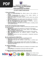 DepEd Accomplishment Report Template | PDF | Business