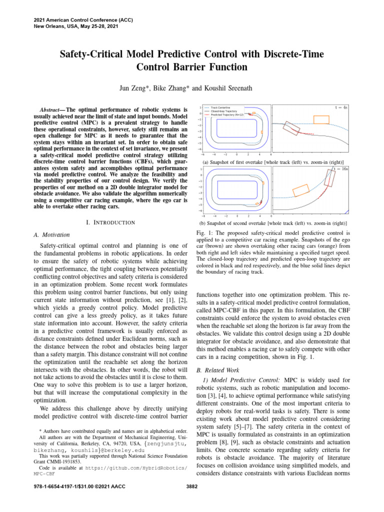Safety-Critical Model Predictive Control With Discrete-Time Control ...