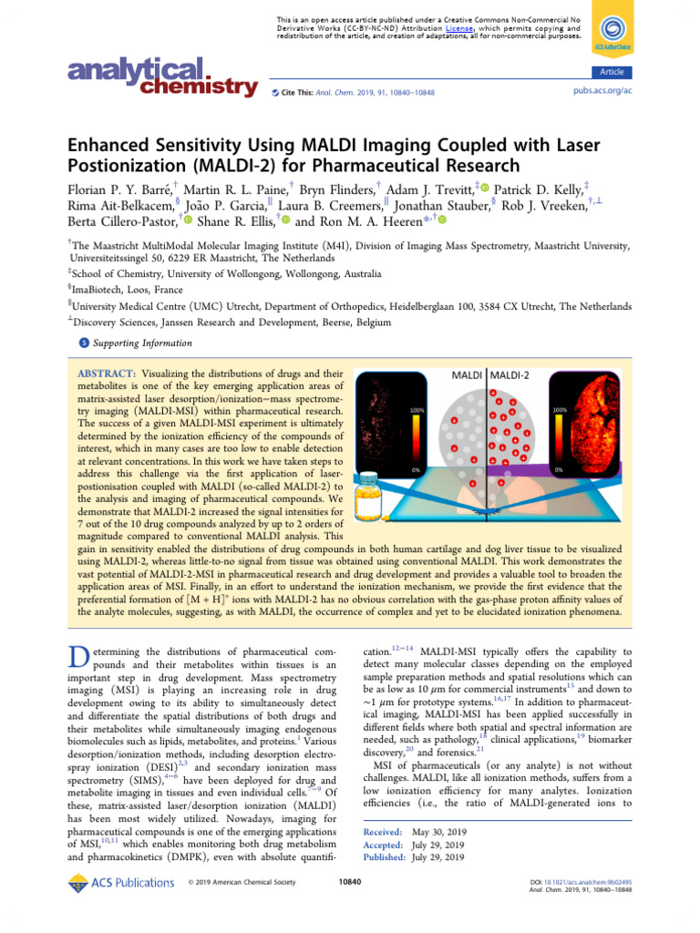 Maldi 2019 | PDF | Metabolomics | Mass Spectrometry