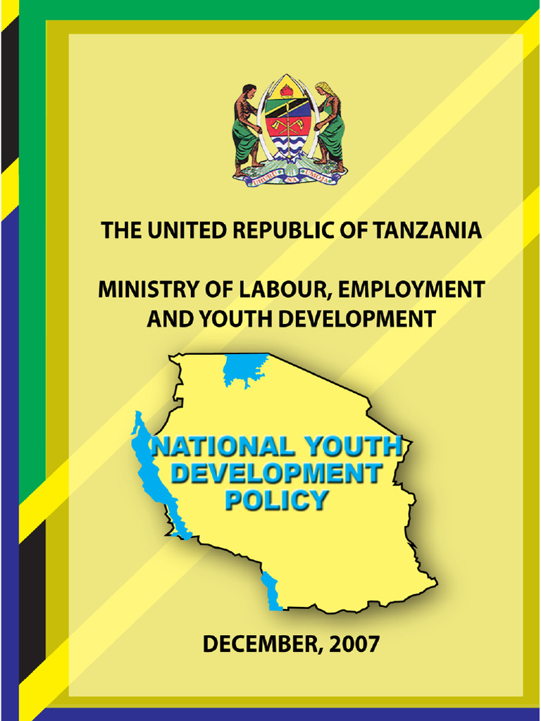 En 1599494965 Sw1573207670 National Youth Development Policy | PDF ...