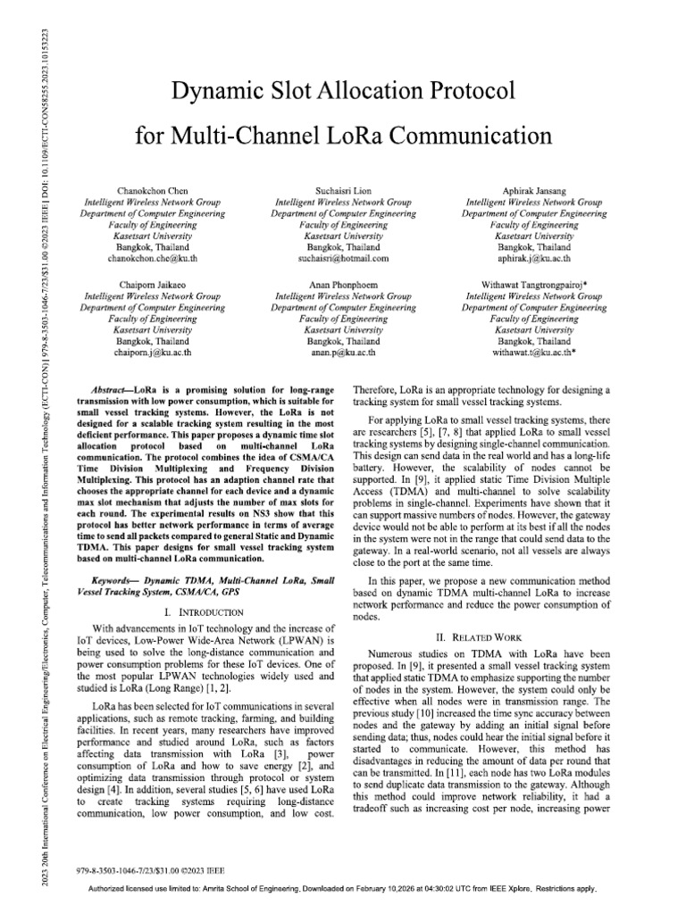 Multi Channel LoRa | PDF