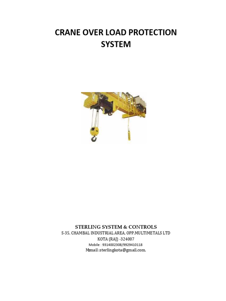 Safe Load Indicator Manual | PDF | Relay | Menu (Computing)