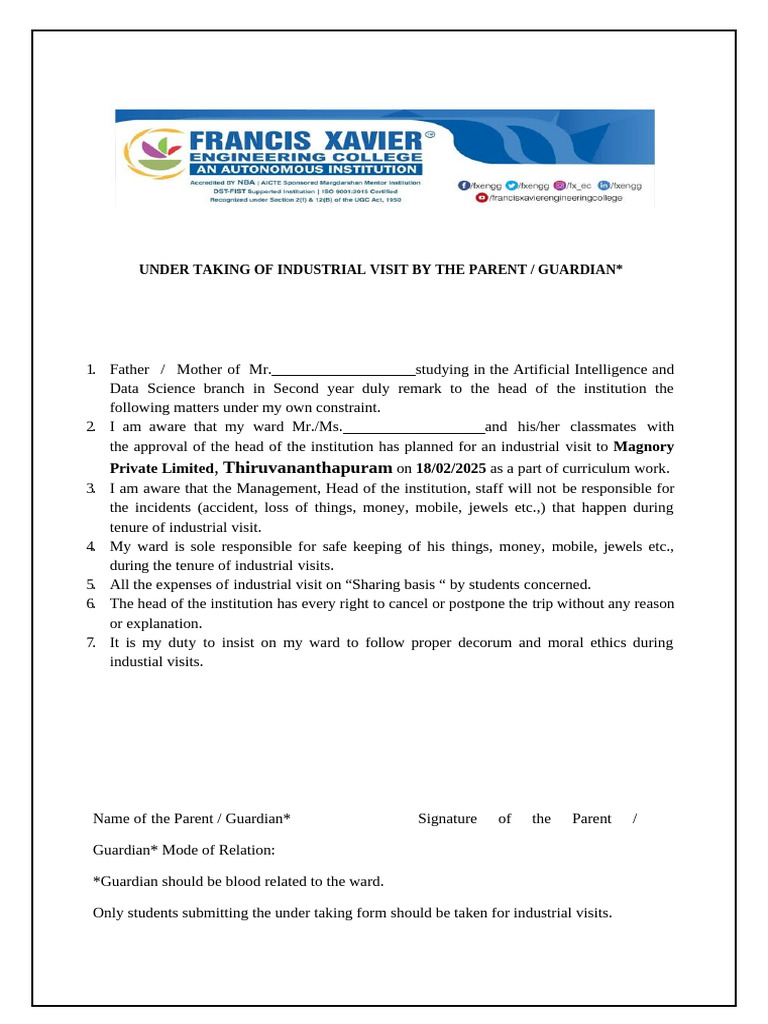 IV Declaration Form | PDF