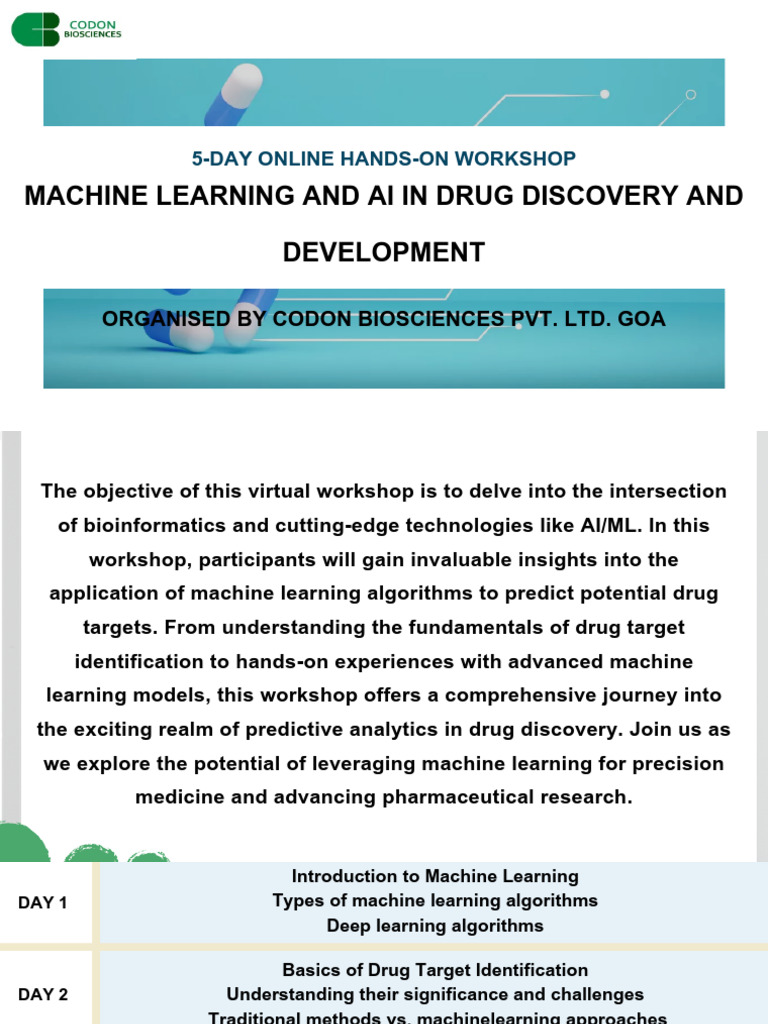AI in Drug Discovery | PDF | Machine Learning | Bioinformatics