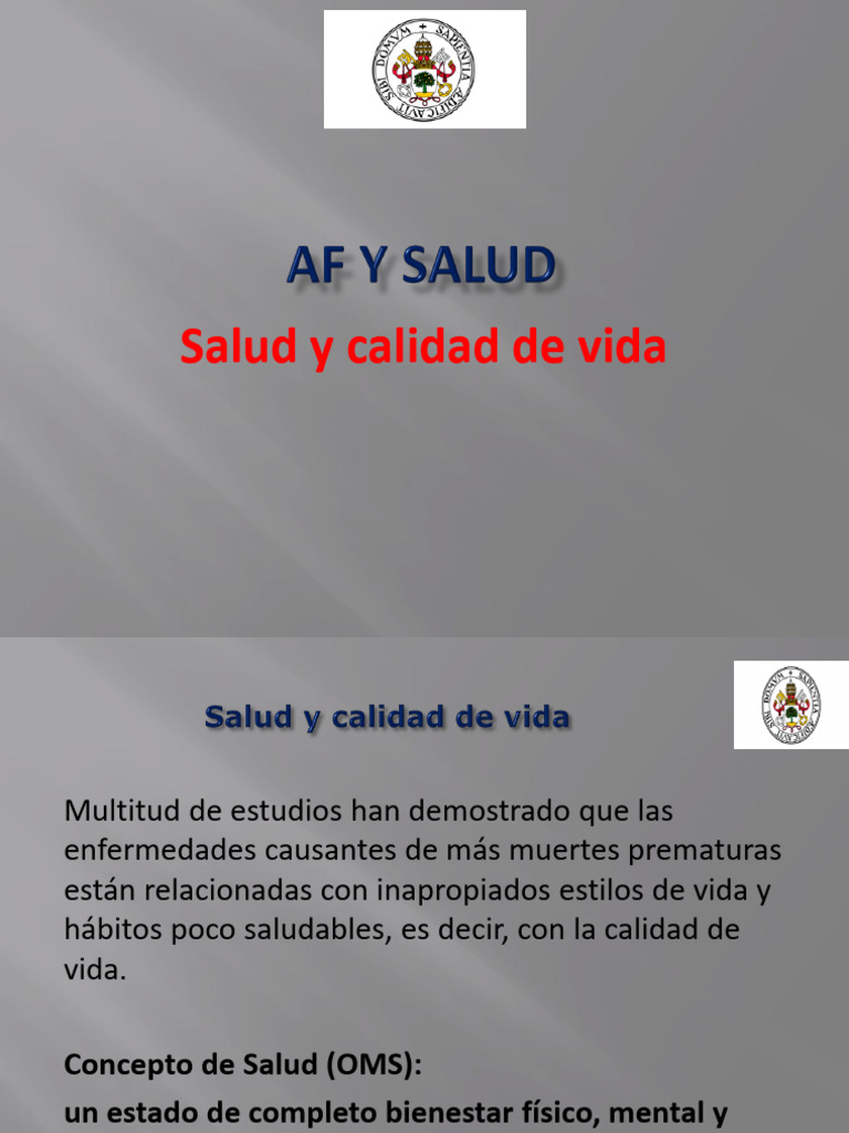 02 AF y Salud 19-20 PP Salud y Calidad de Vida PP Alumnos | PDF ...
