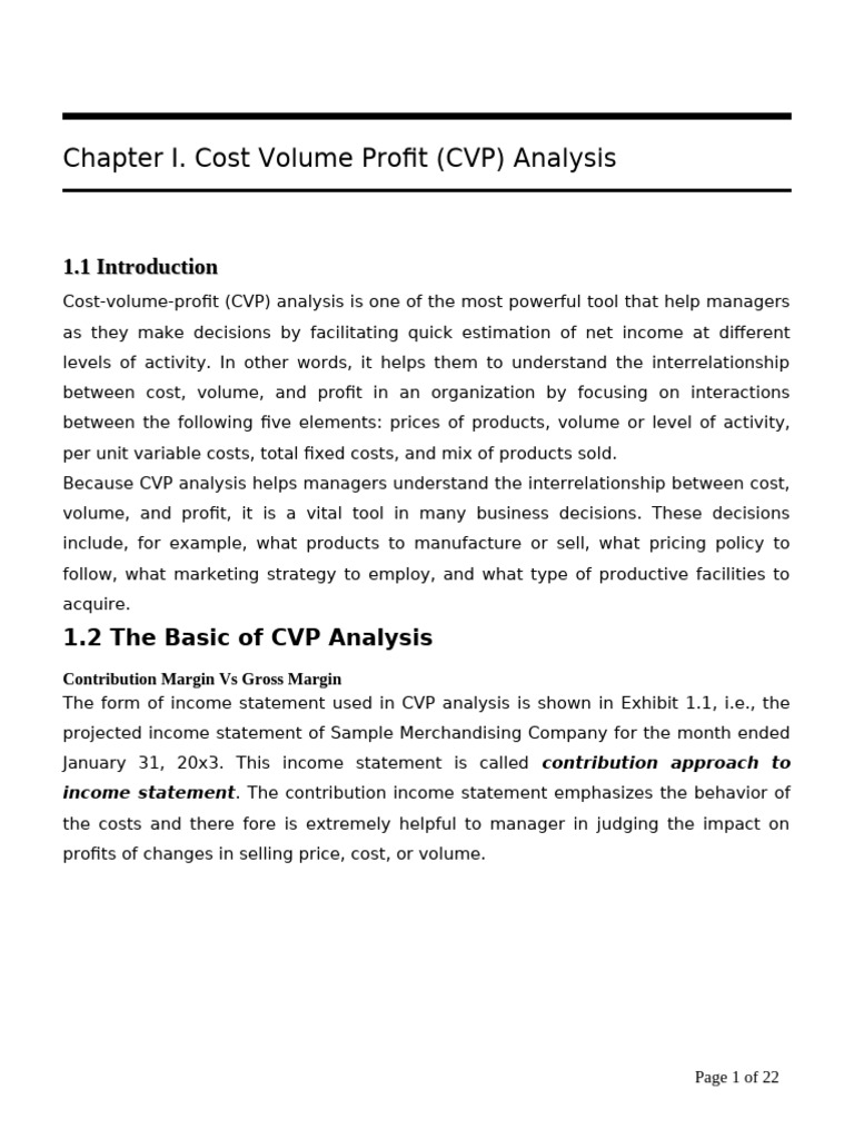CVP Re Rev | PDF | Business Economics | Business