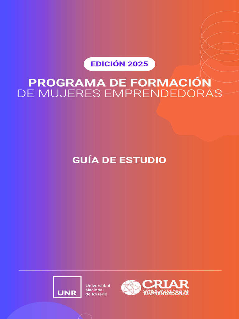 Guía de Estudio Del Pfme 2025 Criar+unr | PDF | Iniciativa empresarial ...
