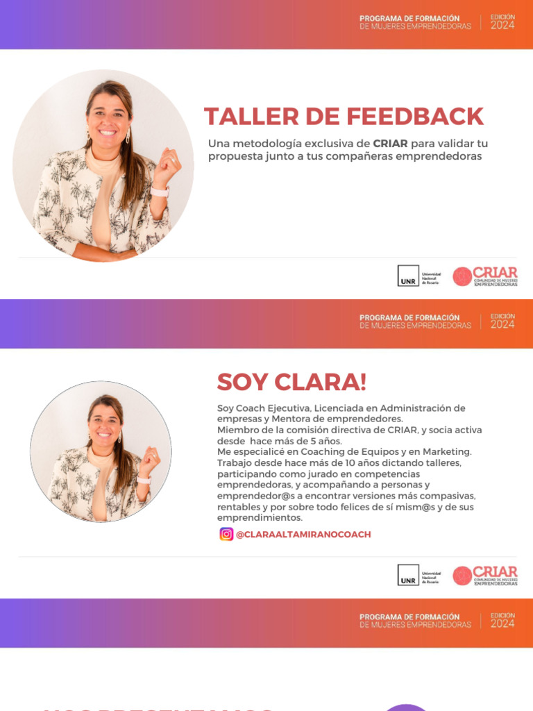 CRIAR PFME 20242025 - TALLER DE FEEDBACK | PDF