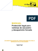 Manual de Proteccion Legal a Victimas Del Secuestro y Desaparicion