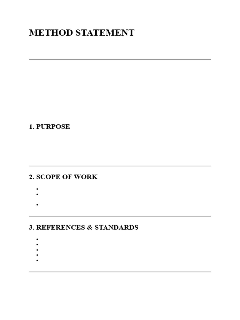 Method Statement of Fire Installation Works | PDF | Fire Sprinkler ...