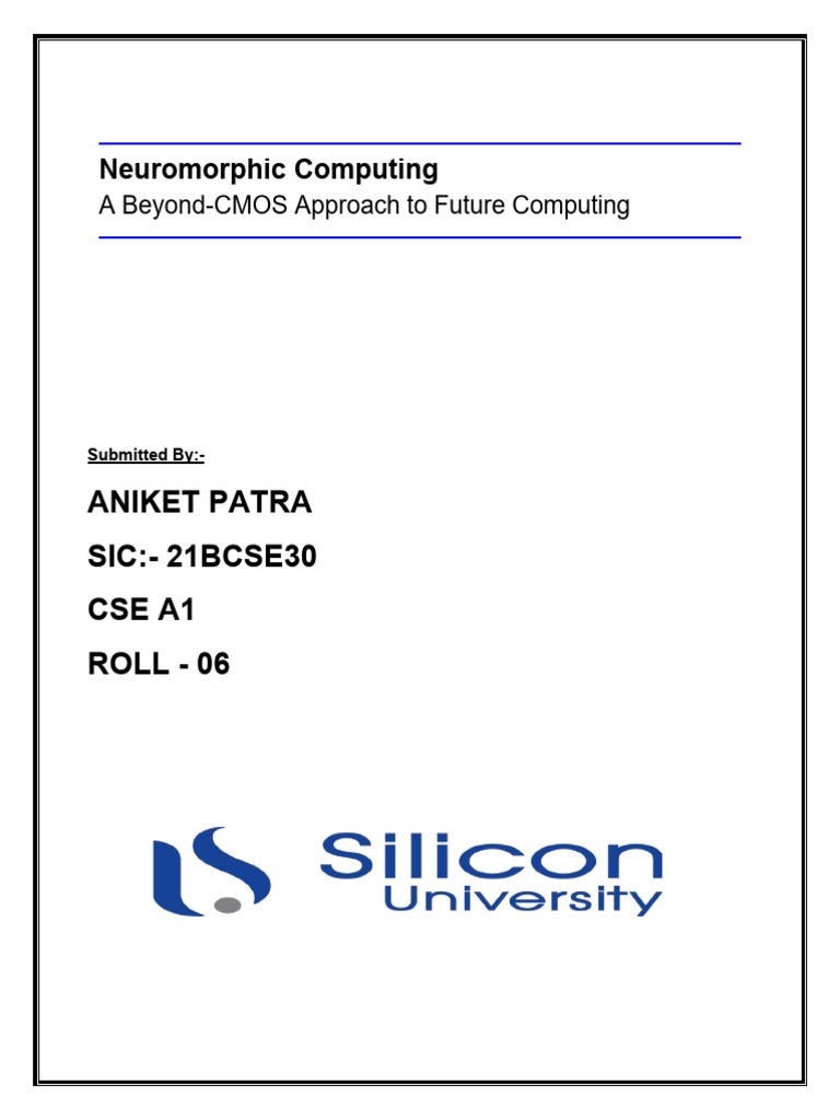 Neuromorphic Computing | PDF | Machine Learning | Deep Learning