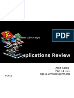 Applications Review