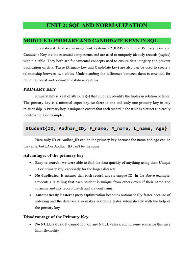 ADBMS Notes 2 | PDF