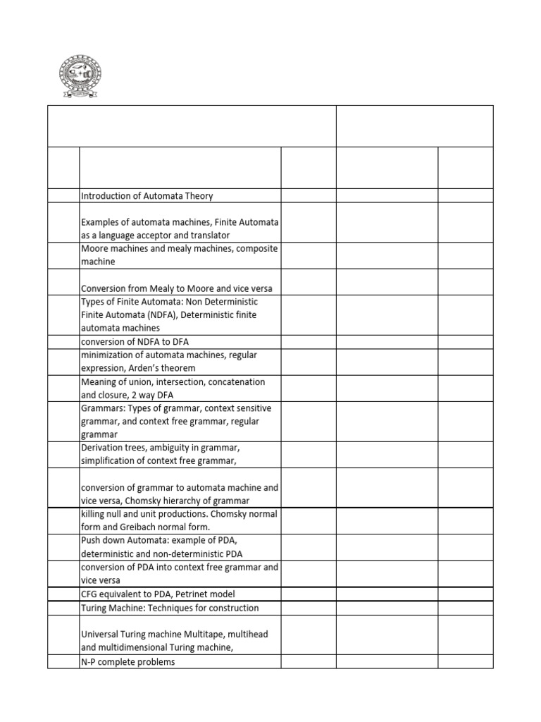 Lecture Plan | PDF