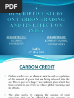 19844771 a Study on Carbon Credit PPT