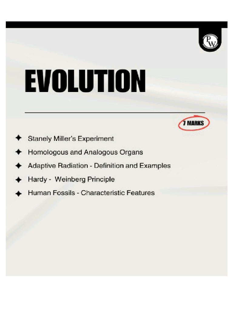 Evolution | PDF
