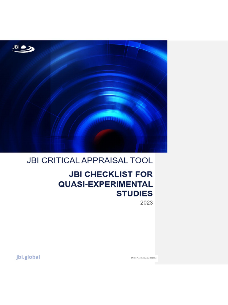 Dinda R Utari - JBI Checklist For Quasi-Experimental Studies | PDF ...