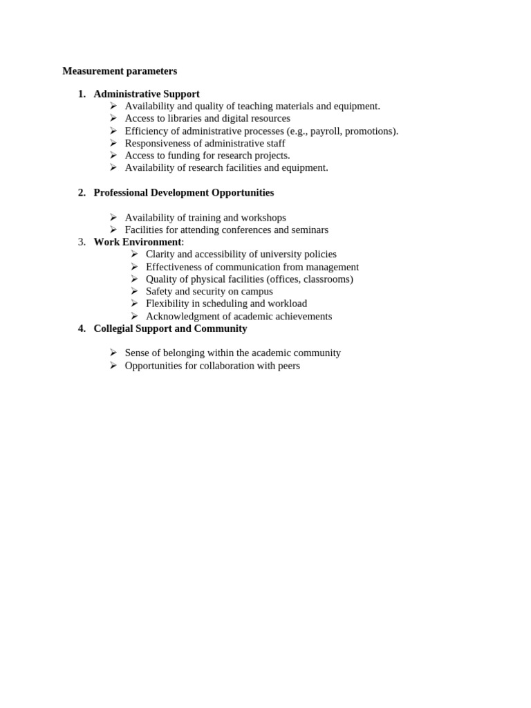 Measurement Parameters | PDF