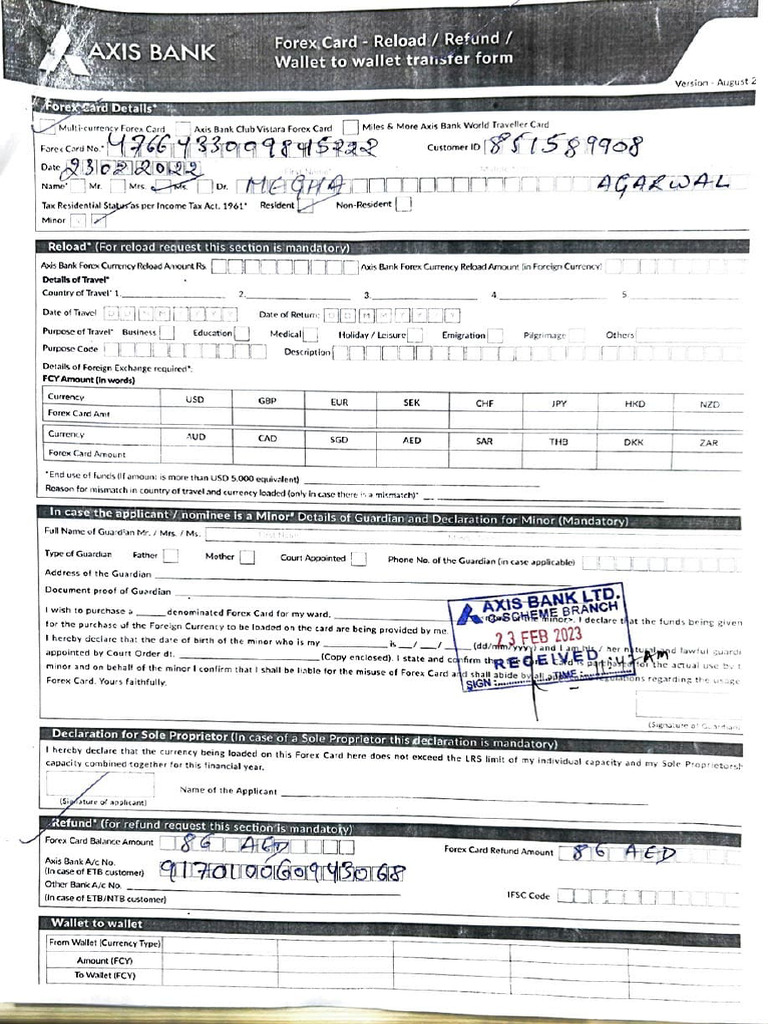 Megha Form | PDF