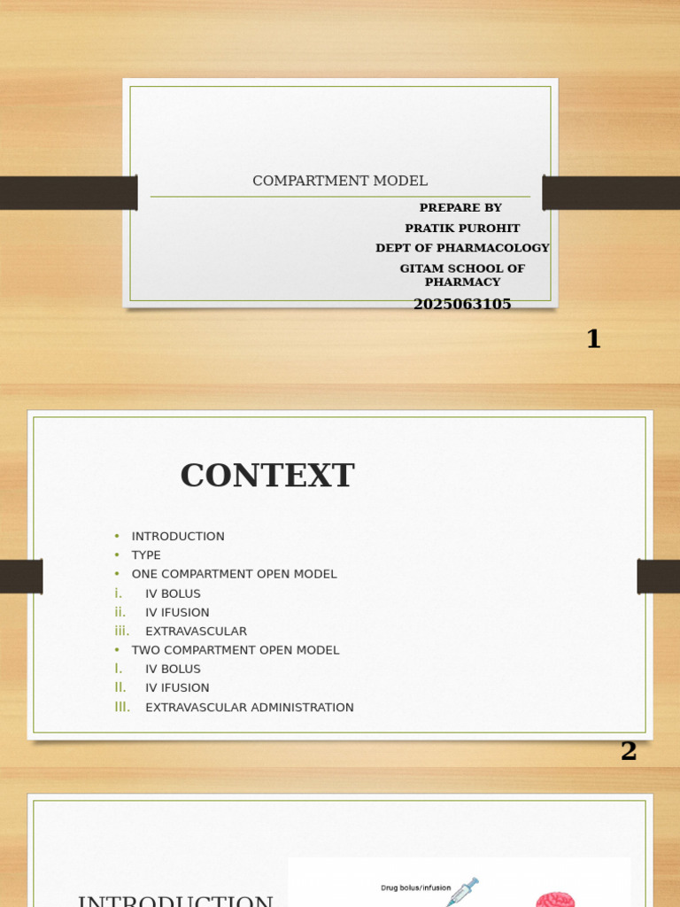 Compartment Model | PDF | Pharmacokinetics | Drugs
