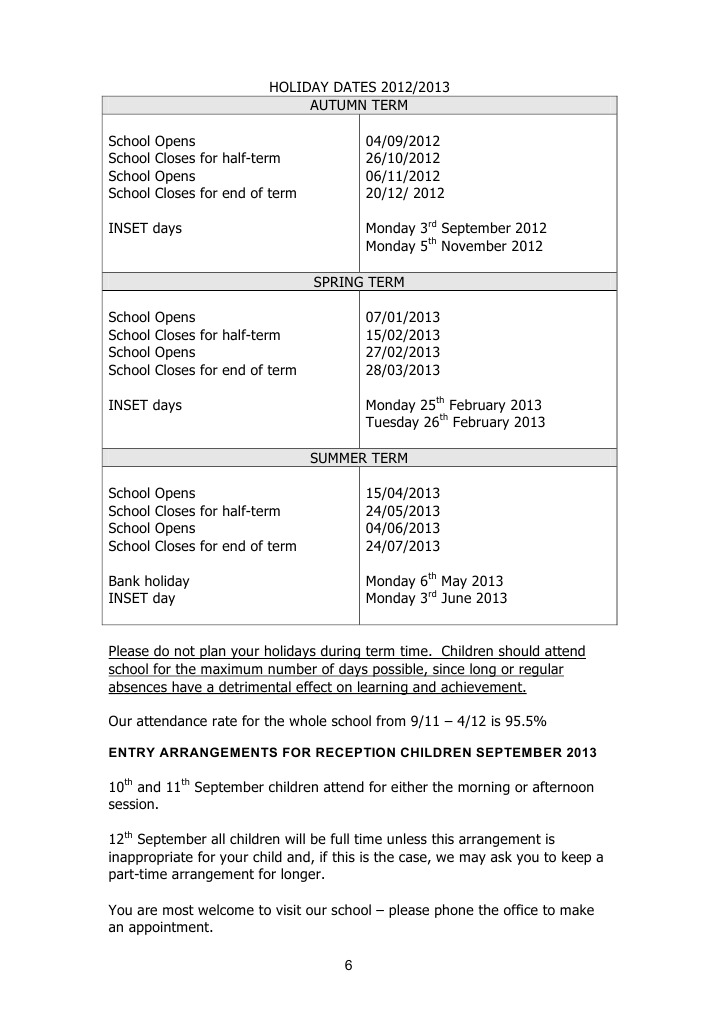 TermDates 12-13 | PDF