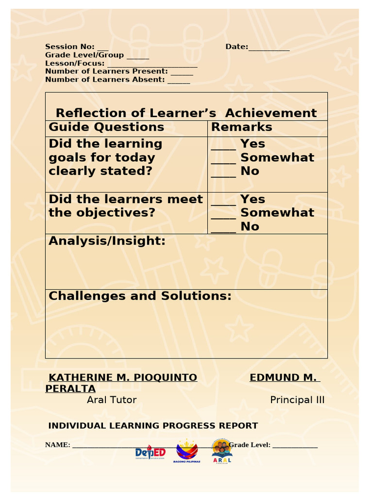 Reflection For Aral | PDF