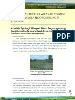 Analisis Tipologi Wilayah Segorogunung, Karanganyar